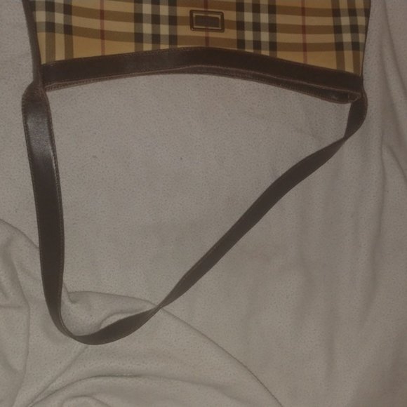 Large Burberry bag purse brown nova check leather - Picture 16 of 16